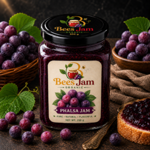Homemade organic phalsa jam